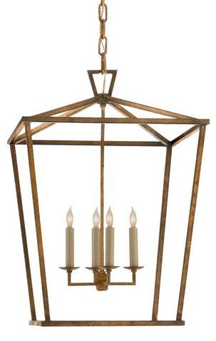 Darlana Lantern, Gilded Iron | One Kings Lane