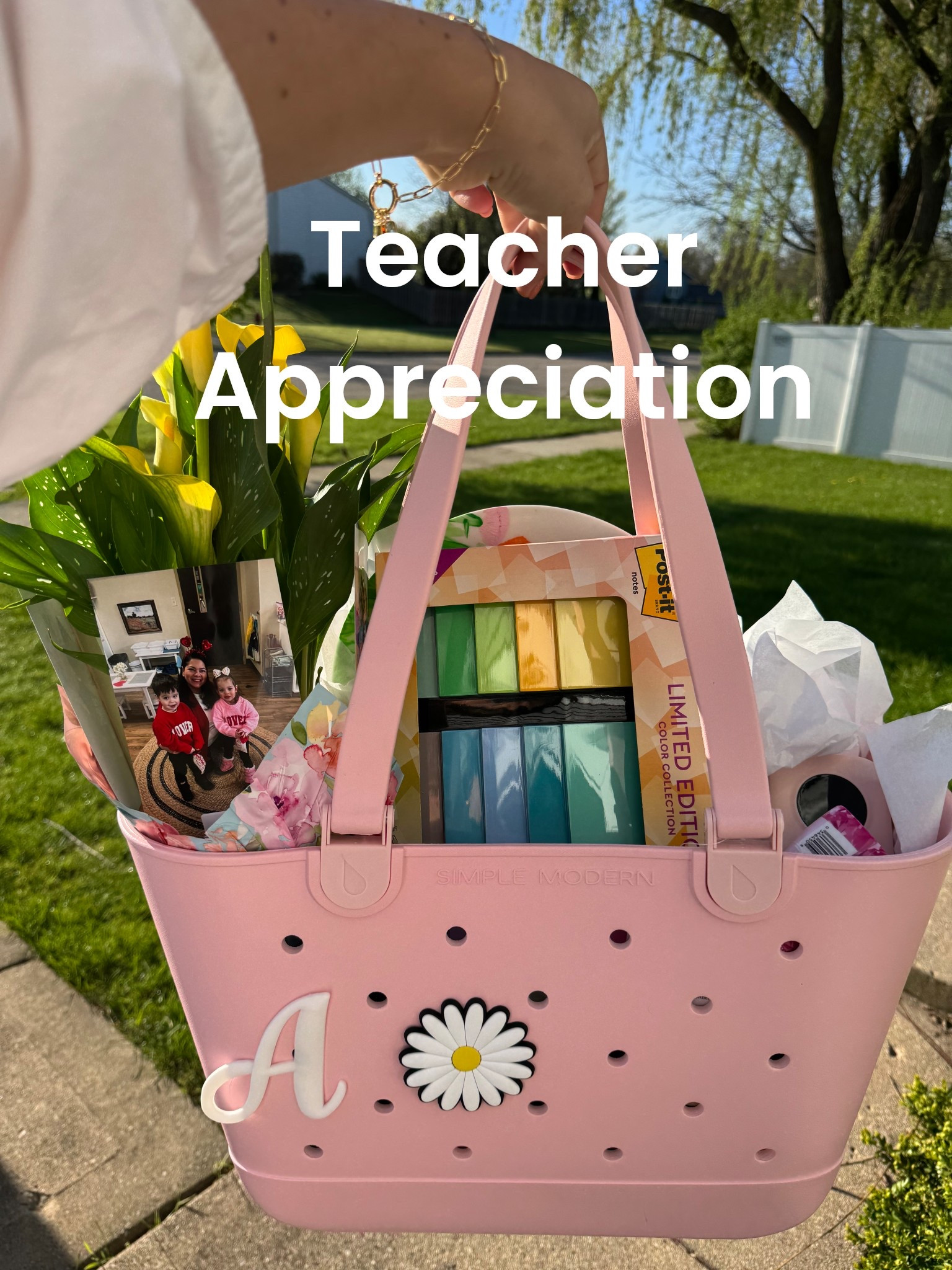 I bought $10 Cala Lillies from Trader Joe’s and the rest is from Amazon for our favorite teacher appreciation gift! We have twins so we give a little more in 1 gift. 

#LTKGiftGuide