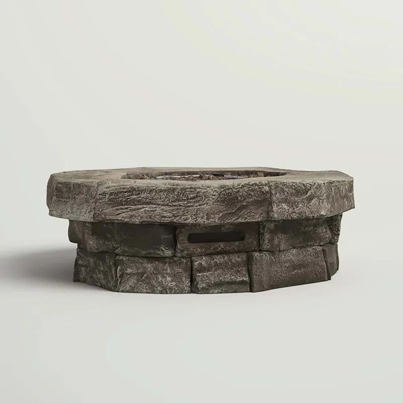 Hekking 11" H x 37" W Concrete Outdoor Fire Pit Table | Wayfair North America