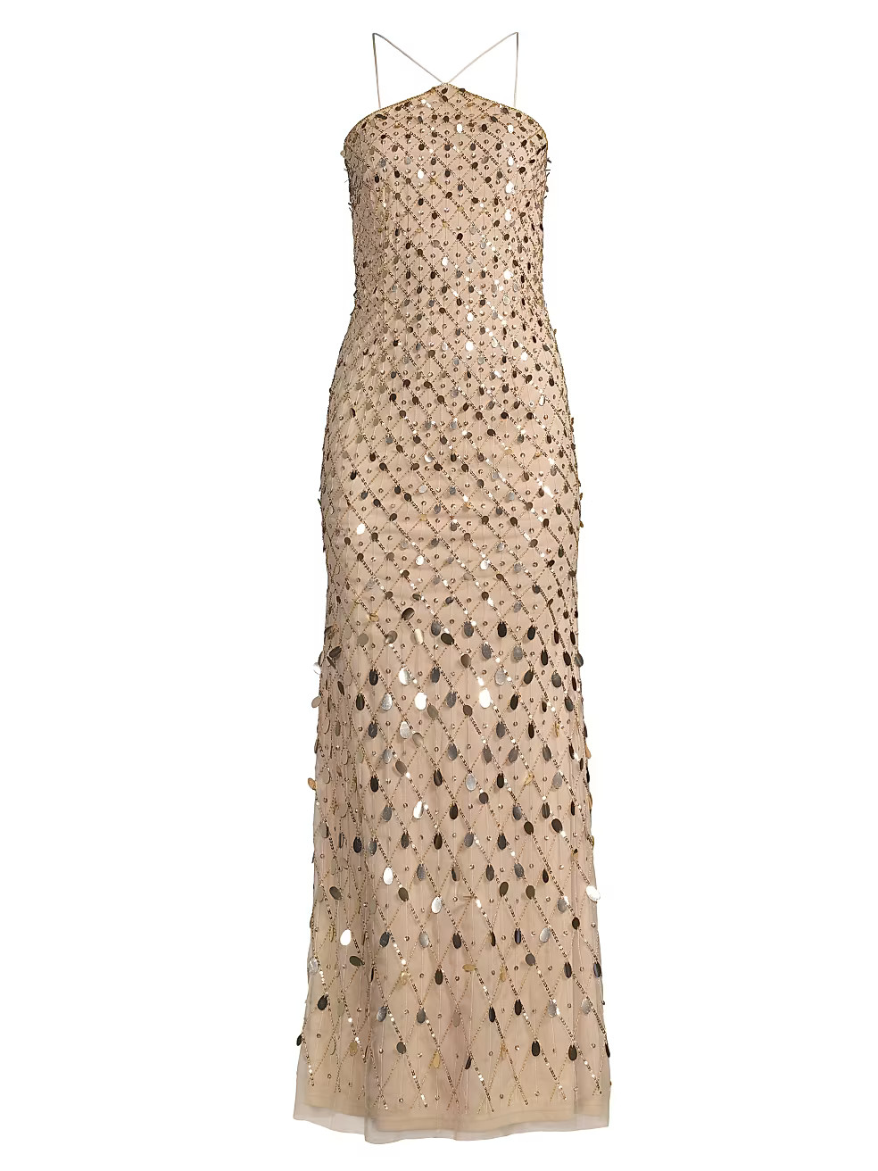 Beaded & Sequin-Embroidered Gown | Saks Fifth Avenue