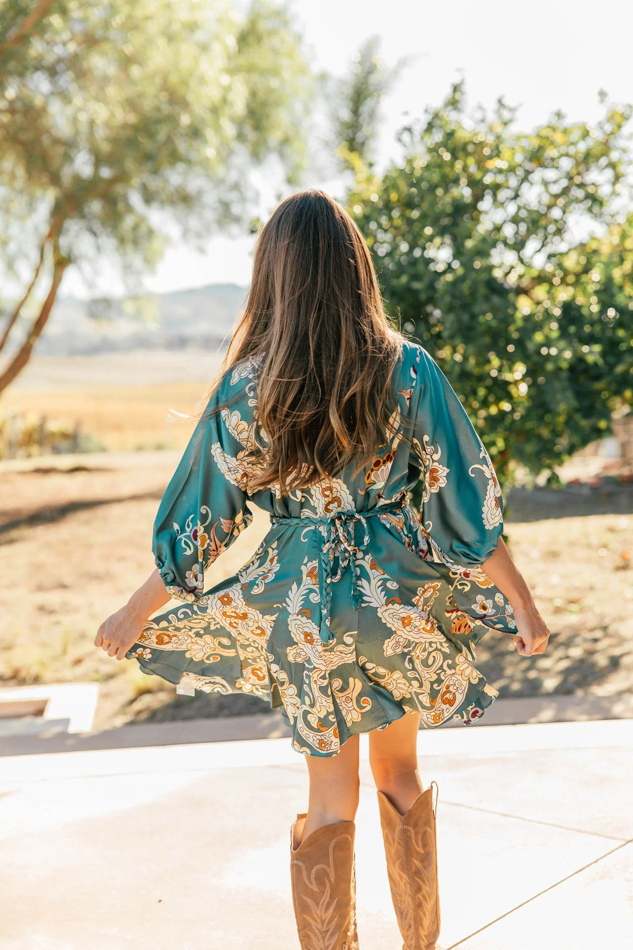 NEW!! Abstract Waist Tie Mini Dress | Glitzy Bella