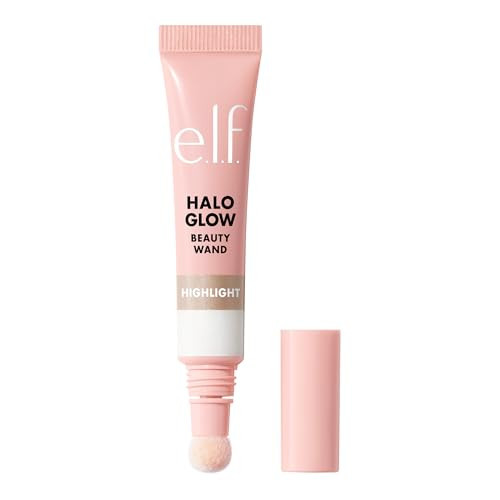 e.l.f. Halo Glow Highlight Beauty Wand, Liquid Highlighter Wand For Luminous, Glowing Skin, Buildable Formula, Vegan & Cruelty-free, IRL Angel | Amazon (US)