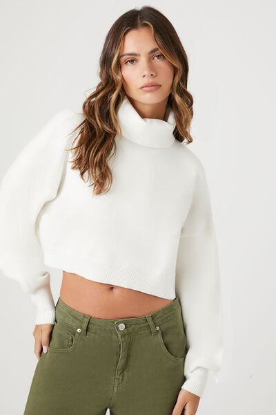 Cropped Turtleneck Sweater | Forever 21