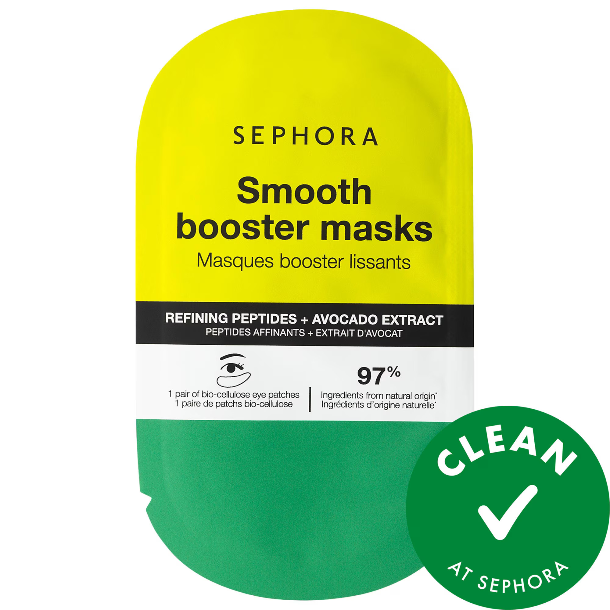 SEPHORA COLLECTION Booster Eye Mask Smooth + Peptides 1 pair / pack | Sephora (US)