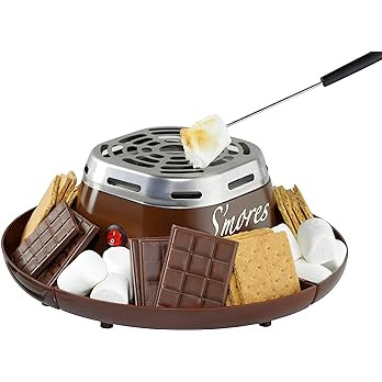 Nostalgia Tabletop Indoor Electric S'mores Maker - Smores Kit With Marshmallow Roasting Sticks an... | Amazon (US)