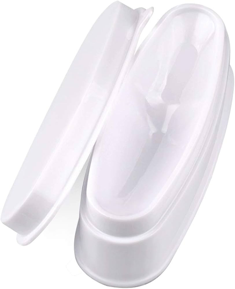 ABS Durable Easy French Dip Tray Dipping Powder Container Dual Use for Short Extended Nails Moldi... | Amazon (US)