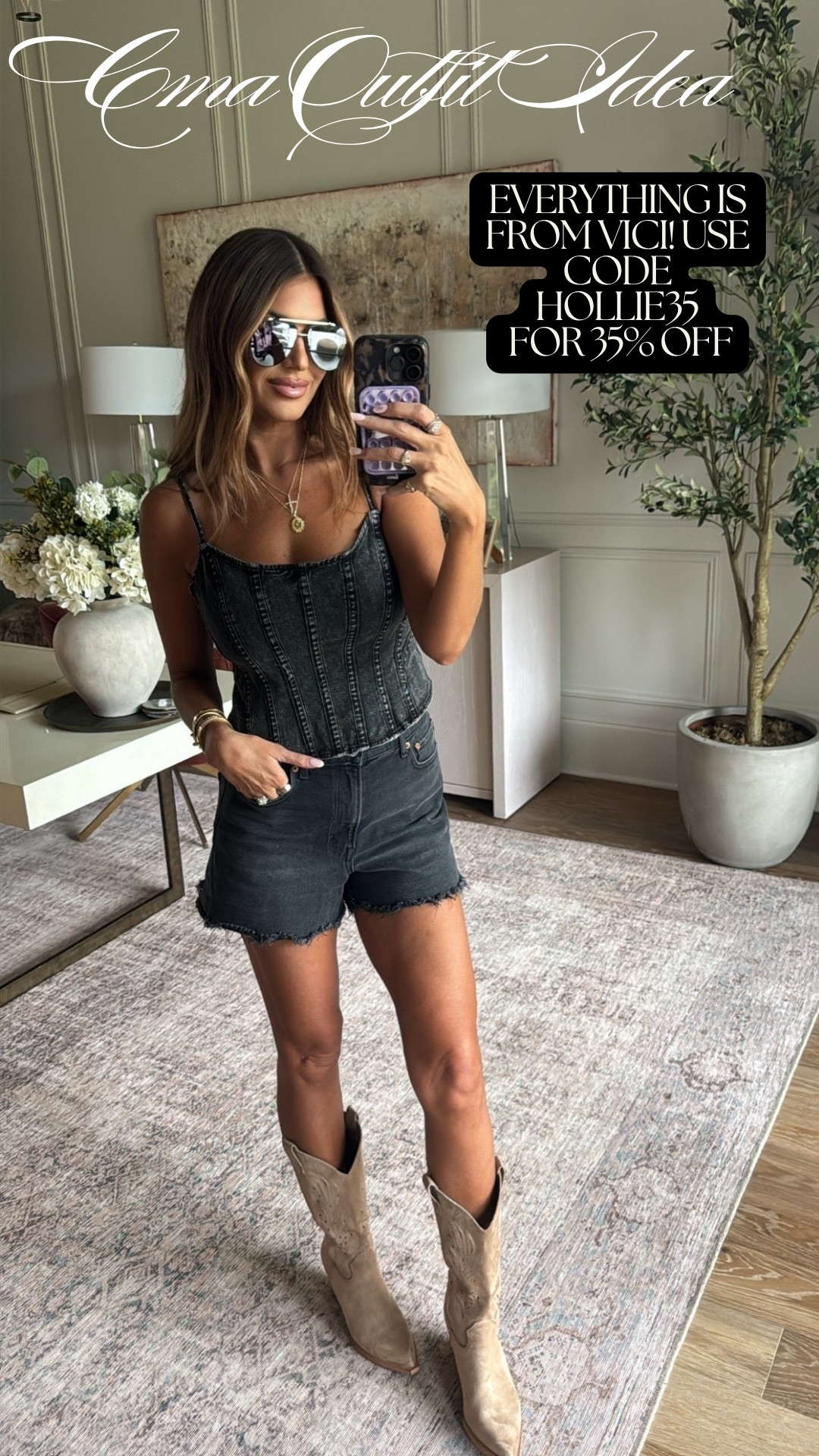 use code hollie35 for 35% off! wearing a small top and 27 in shorts 🫶🏼 

 