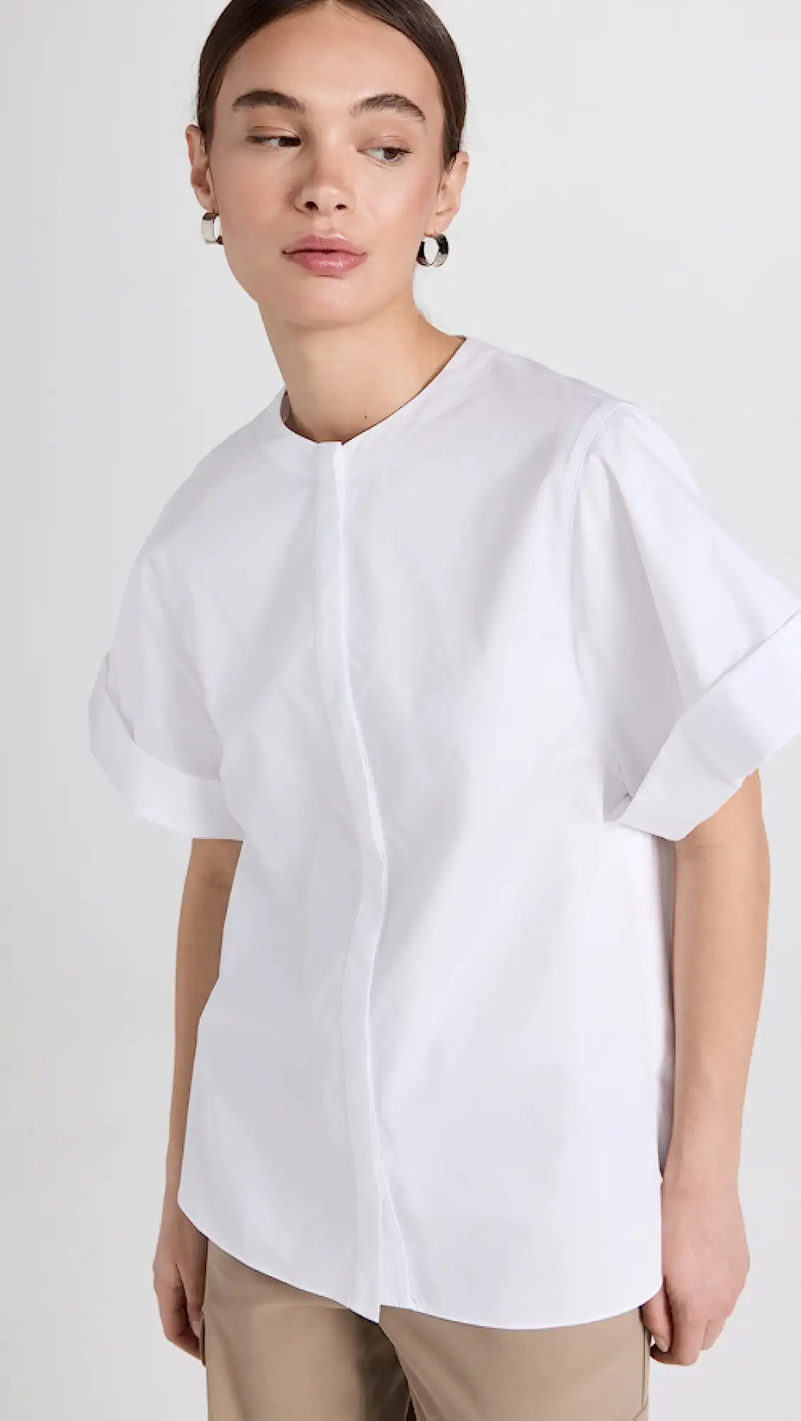 Poplin New Rolled Sleeve Shirt | Shopbop
