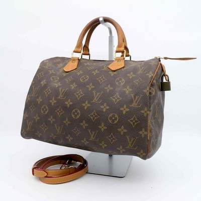 LOUIS VUITTON Speedy 30 M41526 Monogram 2Way Shoulder Hand Bag PVC Padlock 534 | eBay | eBay US