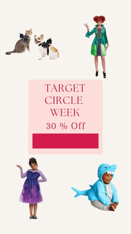 30% off Halloween costumes and accessories this week during “Target Circle Week"