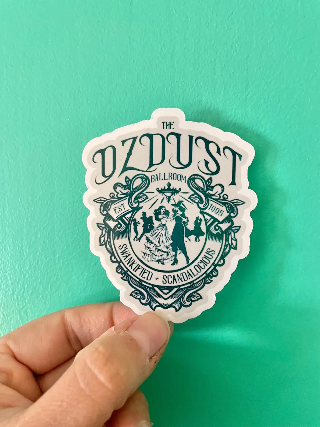 The Ozdust Ballroom Wicked Inspired Sticker Movie Musical With Glinda and Elphaba - Etsy | Etsy (US)