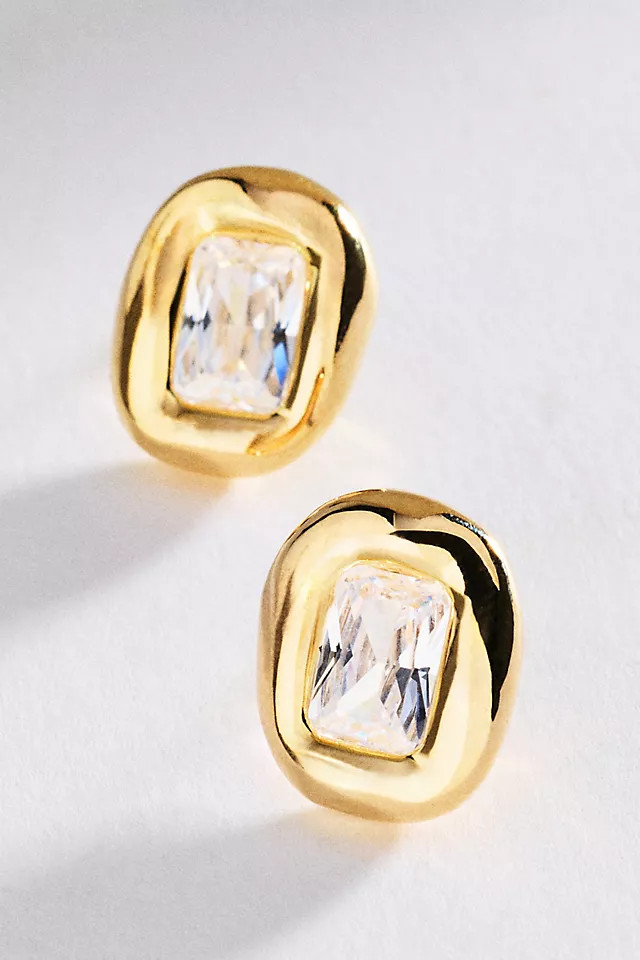 Going Out Bezel Post Earrings | Anthropologie (US)