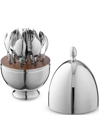 Egg 24-Piece Stainless Steel Flatware Set, Service for 8 | Dillard's