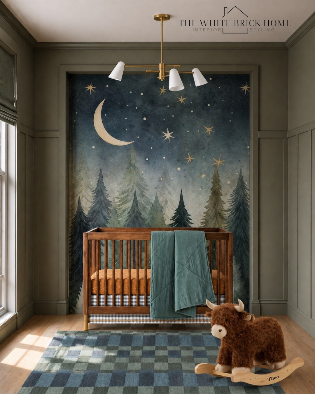 A cozy, nature inspired nursery that blends rich wood tones, moody greens, and a dreamy night sky mural for a space thah feels calming and cool. 
🖤🖤
Nursery, nursery decor, nursery furniture, nursery ideas, wall mural, wallpaper, nursery wallpaper, wallpaper, forest nursery, woodland nursery, modern woodland nursery, nursery design, nursery inspiration, nursery rug, area rug, nursery design ideas, boy nursery, baby boy nursery, green nursery, baby boy green nursery design ideas or, nursery, baby boy nursery design ideas, Etsy, wayfair, pottery barn baby, crate and barrel 


#LTKBump #LTKBaby #LTKSaleAlert