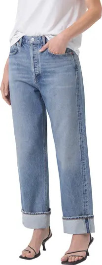 AGOLDE Fran High Waist Wide Straight Leg Jeans | Nordstrom | Nordstrom