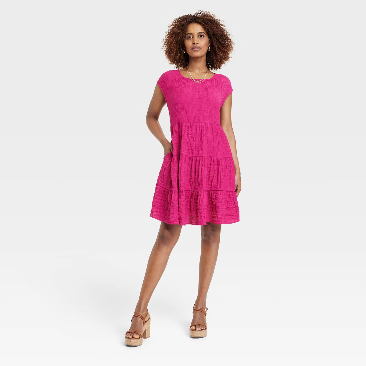 Women's Cap Short Sleeve A-Line Dress - Knox Rose™ | Target