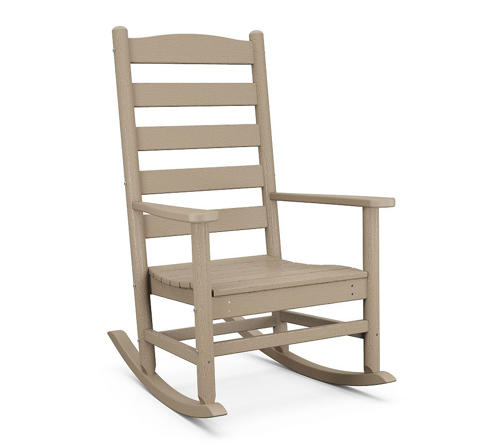 Polywood Ladderback Outdoor Rocking Chair | Pottery Barn (US)