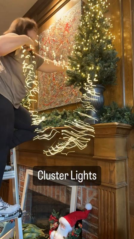 These lights are pure gold!  Here I am using CLUSTER lights on these pedestal trees on my mantel.  These strands of cluster lights are 49.5’ long and have 1,500 warm white lights per strand.  These are also connectable.  There is so much light with so little effort! 

They just came in stock for this year, but there are a limited supply.  If you missed out last year, now is your chance to get them early before they are gone.  I don’t know how to do Christmas without these lights!

#LTKhome #LTKSeasonal #LTKstyletip