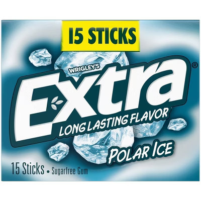 Extra Polar Ice Sugarfree Mint Chewing Gum - 15ct | Target