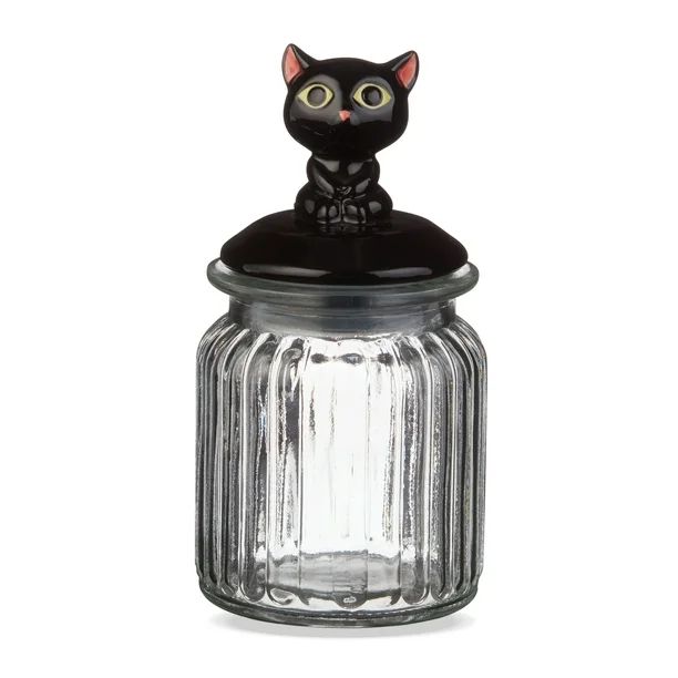 Way To Celebrate Black Cat Glass Jar 5.875"H - Walmart.com | Walmart (US)