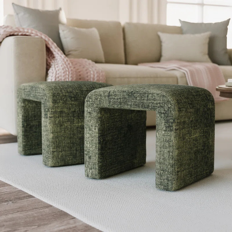 Laurelton Upholstered Ottoman (Set of 2) | Wayfair North America