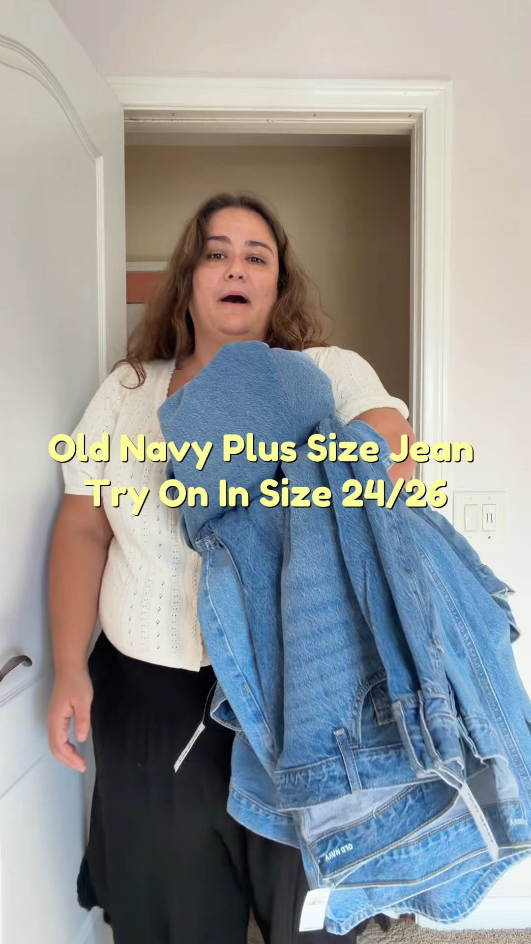 Plus size old navy denim try on