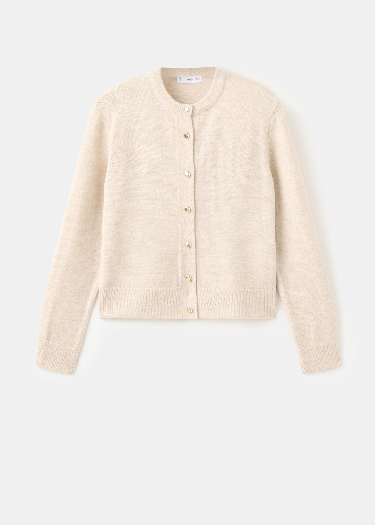 Gebreid vest met knopen | Mango EU