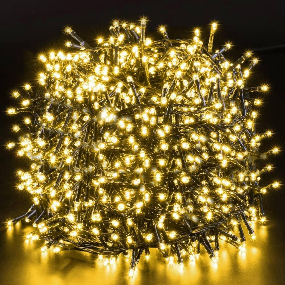 Novtech Christmas LED Outdoor String Lights 164FT 2000LEDs Xmas Fairy String Lights Plug in Chris... | Amazon (US)