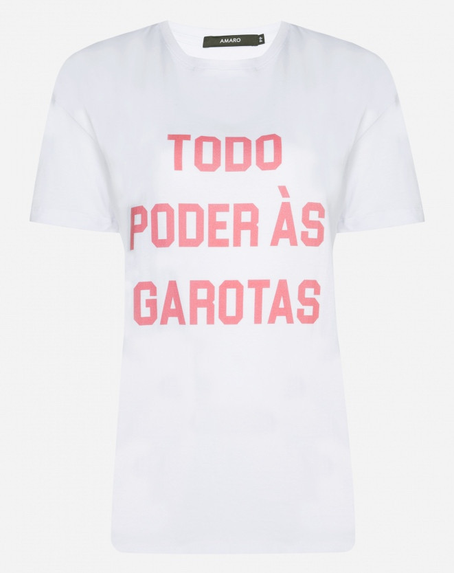 CAMISETA TODO PODER ÀS GAROTAS GLAMOUR | Amaro BR