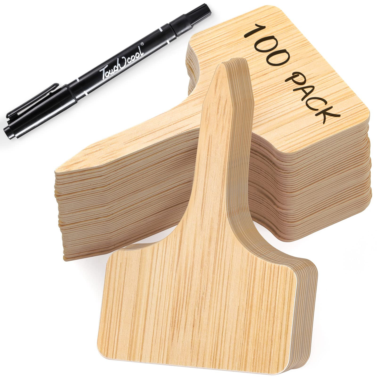 100pcs Plant Labels, Garden Plant Markers, Plastic T-Type Plant Tags, Waterproof Garden Signs for... | Amazon (US)