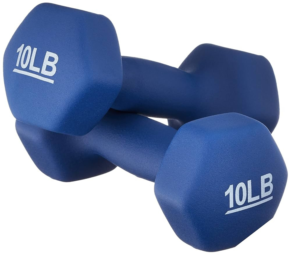 Amazon Basics Neoprene Dumbbell Hand Weights for Exercise and Muscle Toning | Amazon (US)