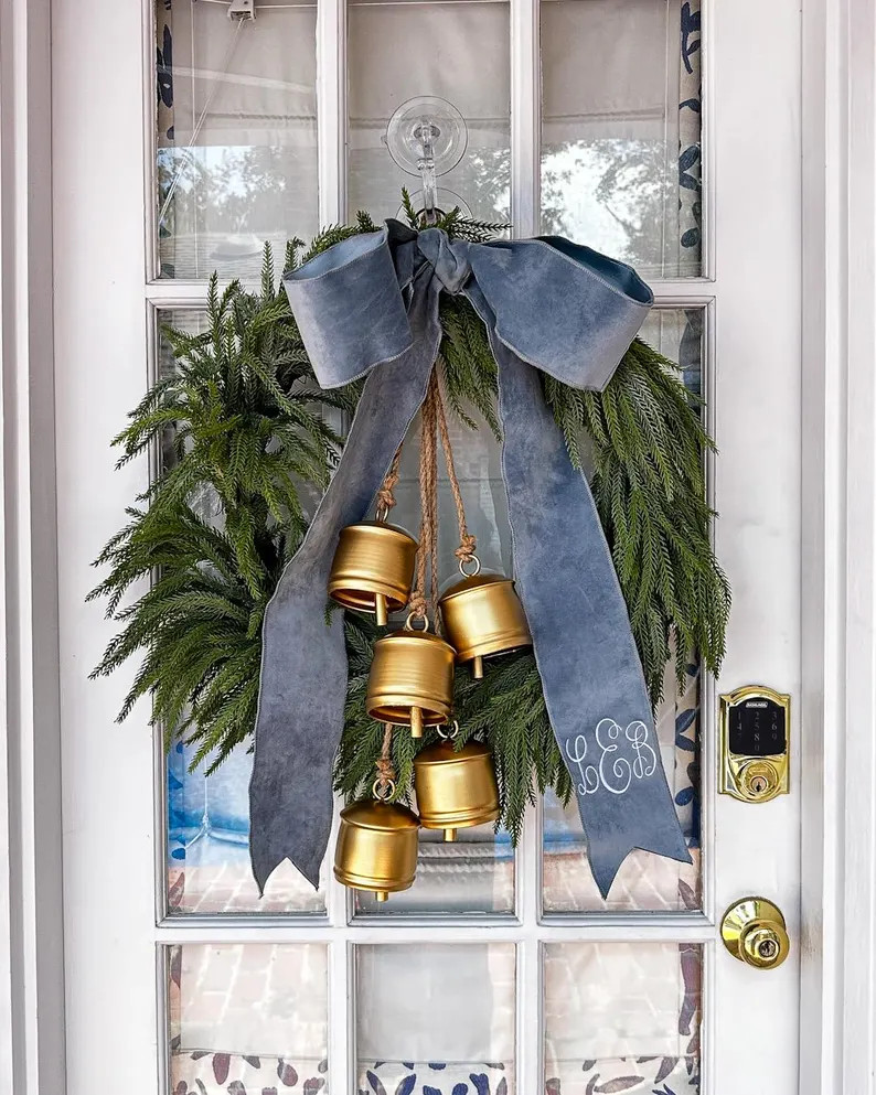 Embroidered Monogrammed Bow - Etsy | Etsy (US)