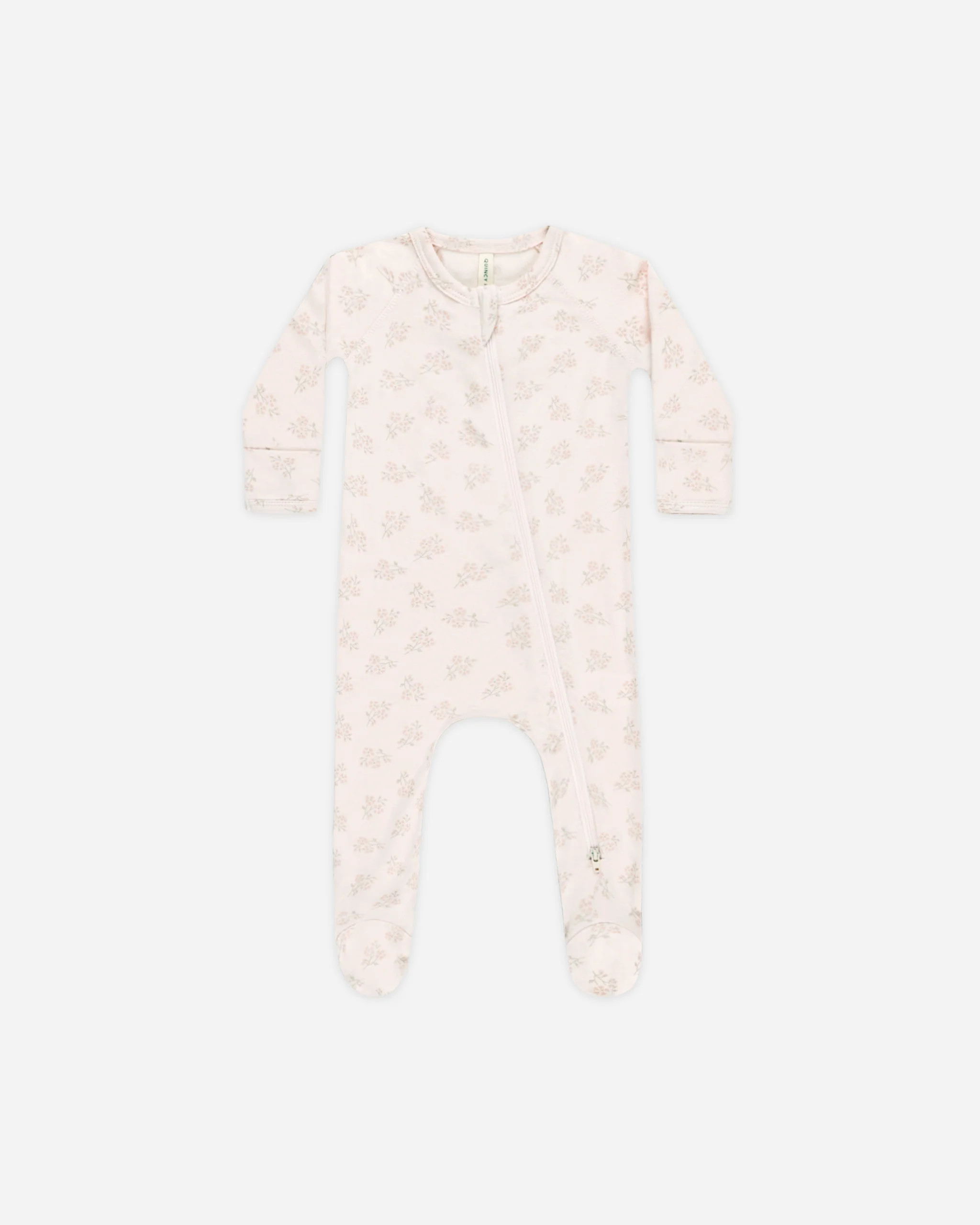 Modal Zip Footie || Pink Blossom | Rylee + Cru