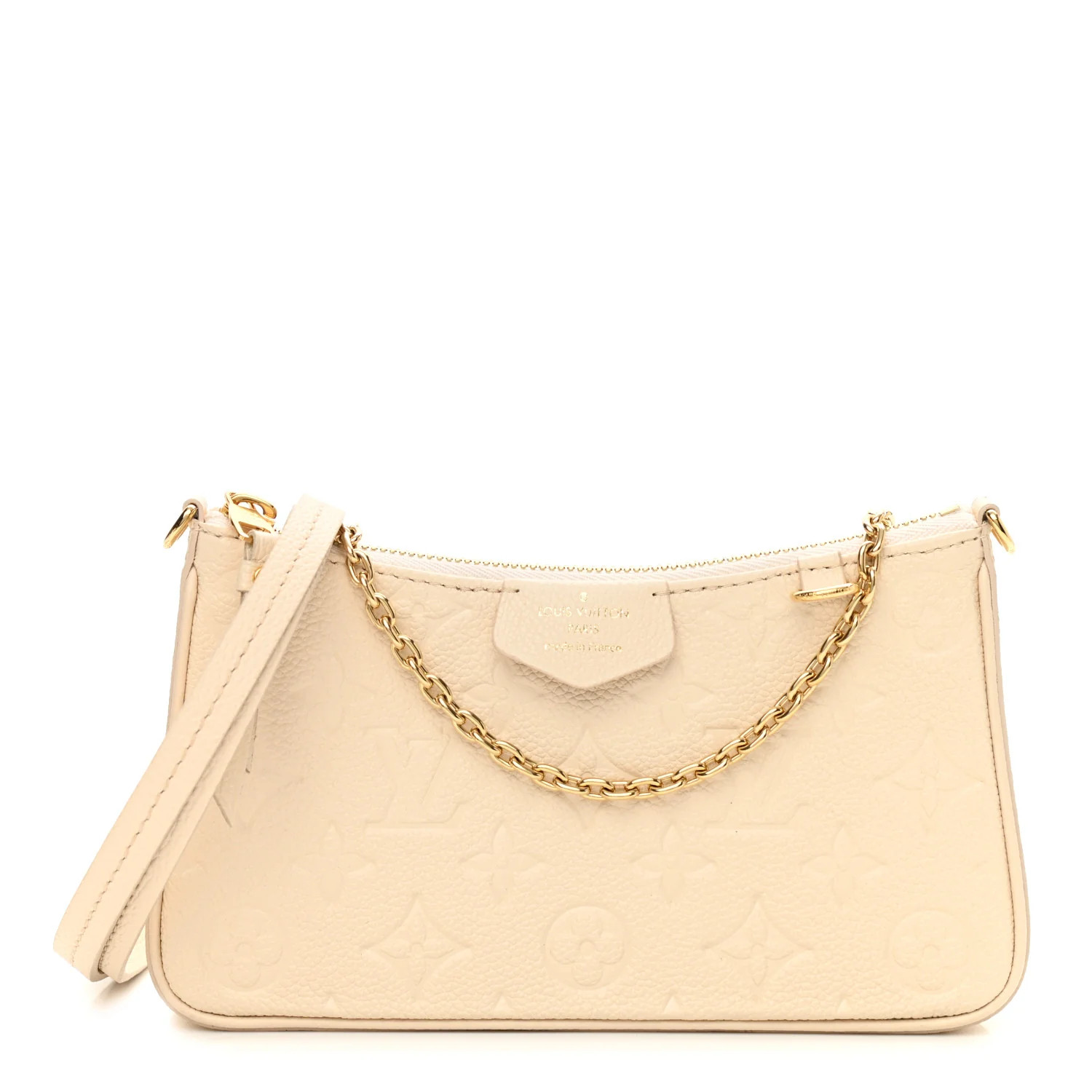 LOUIS VUITTON Empreinte Easy Pouch On Strap Cream | FASHIONPHILE (US)