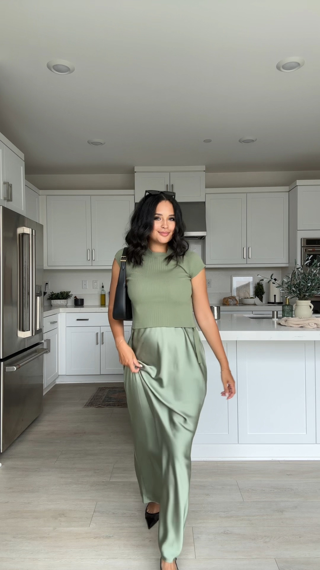 the prettiest green slip summer dress 🤍

#LTKVideo #LTKWedding #LTKParties