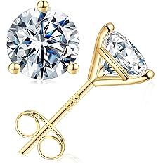 SMILEST 0.2-4CT Martini Moissanite Earrings for Women Men, D Color VVS1 Clarity Lab Created Diamo... | Amazon (US)