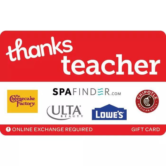 Thanks Teacher Gift Card (Email Delivery) | Target
