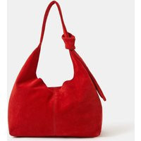 ACCESSORIZE Suede Knot Handle Shoulder Bag Red | Marks & Spencer (UK)