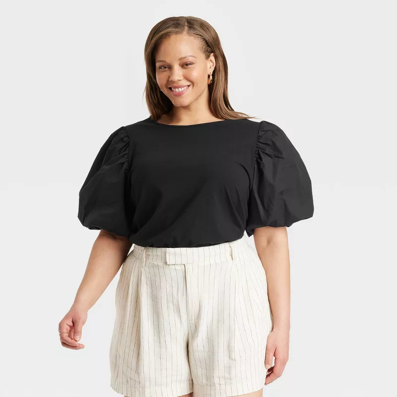 Women's Puff Short Sleeve T-Shirt - A New Day™ | Target
