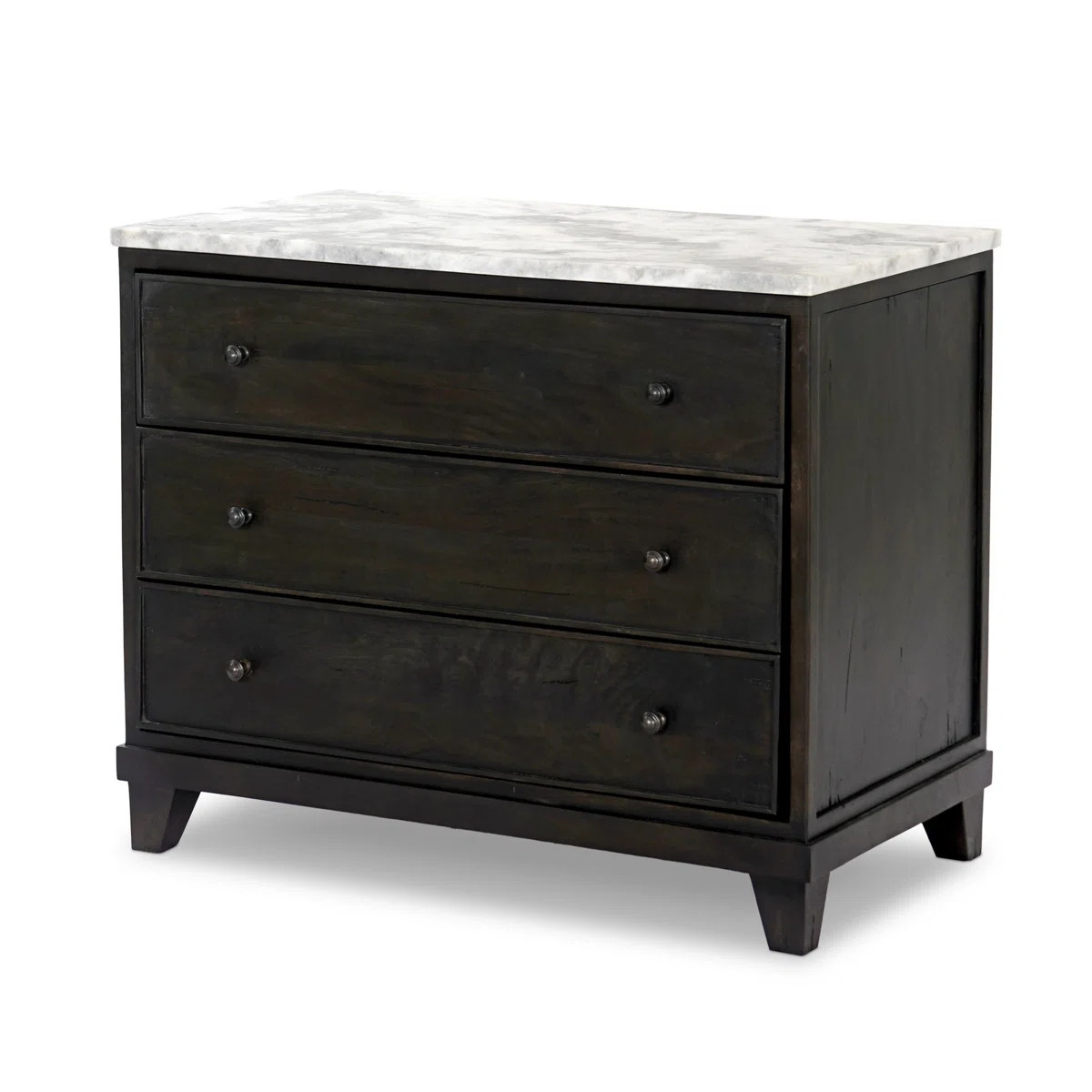 Odette Nightstand-White Statuario Marble | Wayfair North America