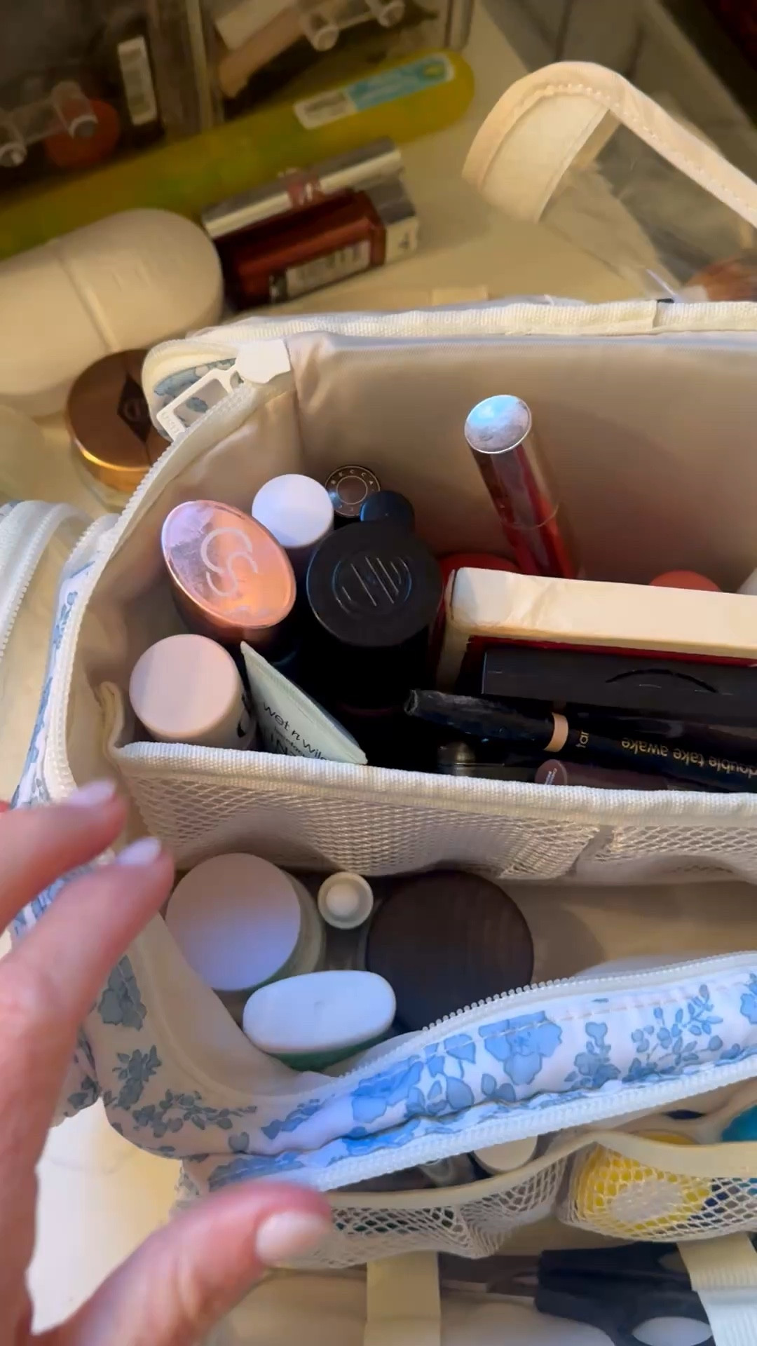 What makeup I packed for my cruise. 🚢 #makeup #foundation #blush #elf 

#LTKTravel #LTKBeauty #LTKOver40