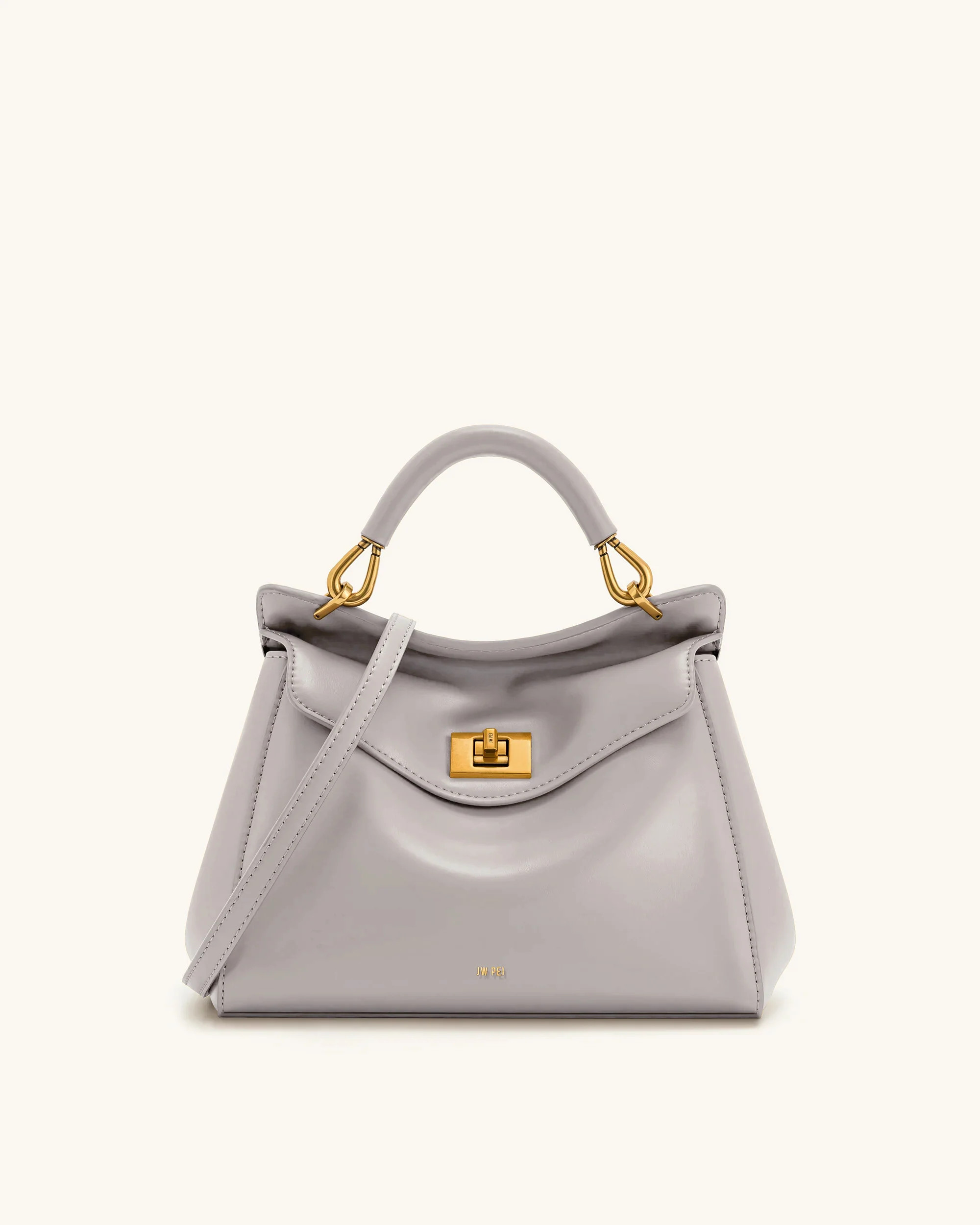 Lucia Classic Top Handle Bag - Light Gray | JW PEI US