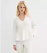 Ribbed Peplum Sweater | LOFT