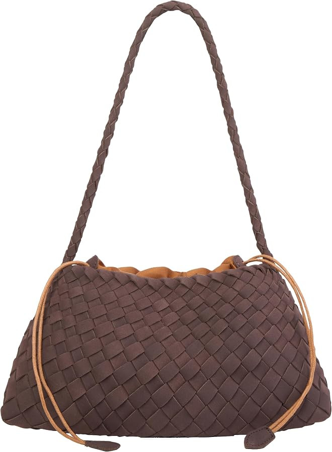 Woven Hobo Bags for Women Suede Woven Tote Bag Trendy Bucket Purse Underarm Shoulder Bag Vintage ... | Amazon (UK)