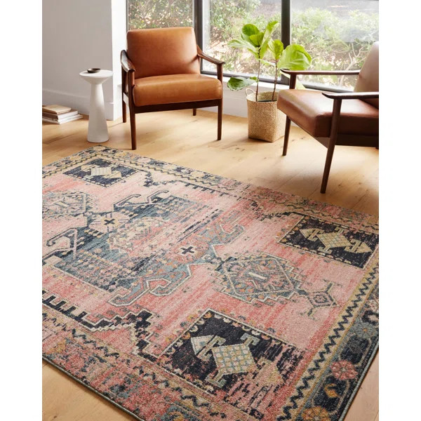 Vergara Southwestern Rose Area Rug | Wayfair North America