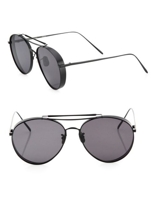 Big Bully 55MM Rounded Aviator Sunglasses | Saks Fifth Avenue
