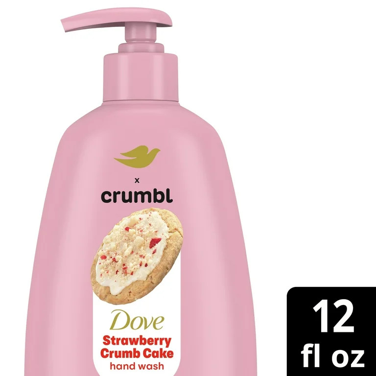 Dove Crumbl Moisturizing Liquid Hand Wash Strawberry Cookie, 12 oz | Walmart (US)