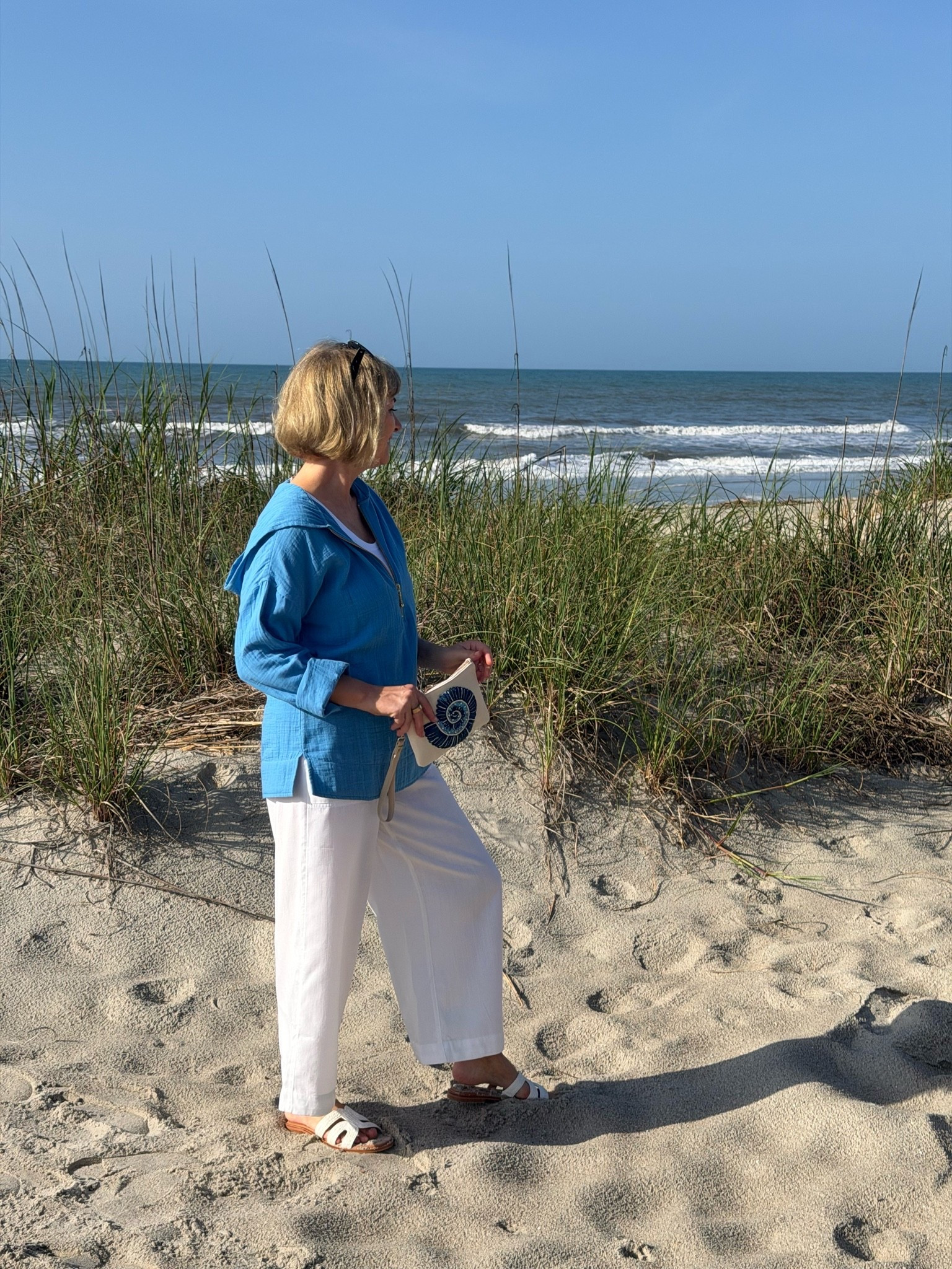 Soft Surroundings for the perfect spring and summer outfit. Lightweight crop pants  and half zip tunic. #ad @softsurroundings

#LTKOver40 #LTKSeasonal #LTKActive