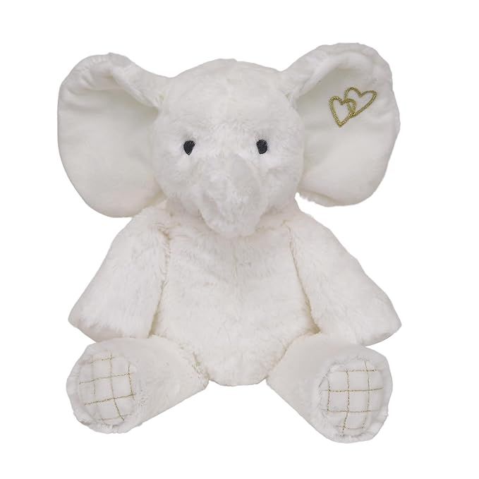 Lambs & Ivy Signature Jamboree Plush Elephant - Marshmallow - Gray, Gold, White | Amazon (US)