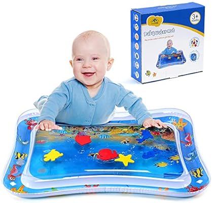 MAGIFIRE Tummy Time Baby Water Mat Infant Toy Inflatable Play Mat for 3 6 9 Months Newborn Boy Gi... | Amazon (US)